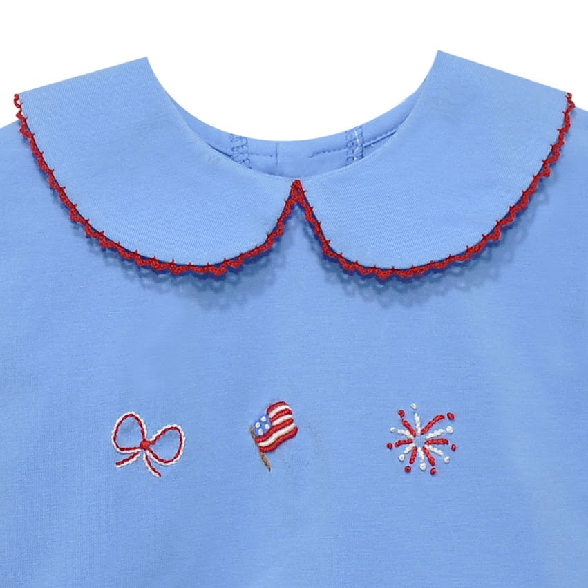 Blue Emma Blouse, The Red,White and Blue