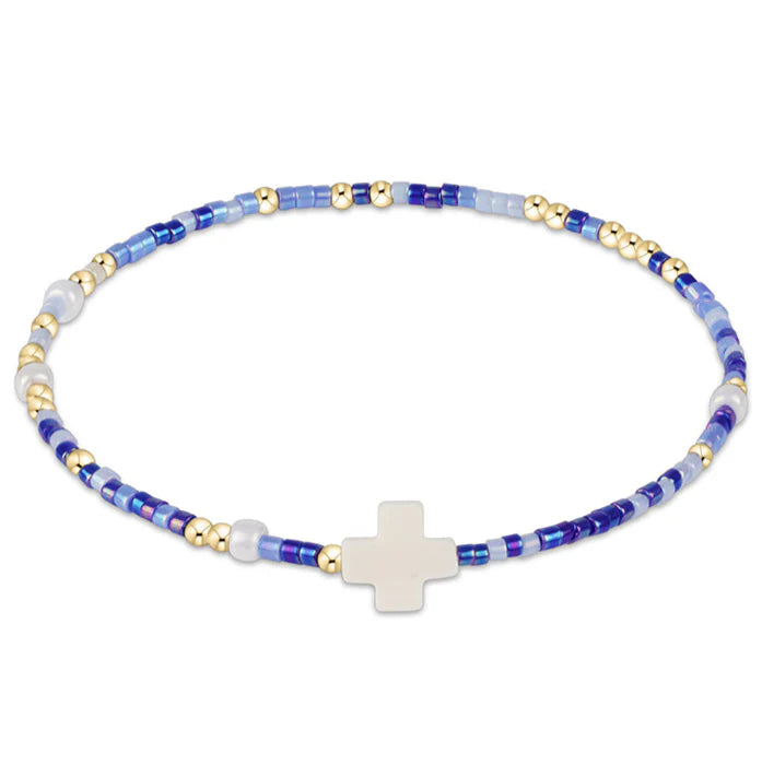 Egirl Hope Unwritten Signature Cross Bracelet - Is a Smurf's Butt Blue?