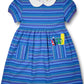 Stripe Knit Dress w/School Supplies