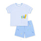 Boys Knit Short Set w/School Supplies