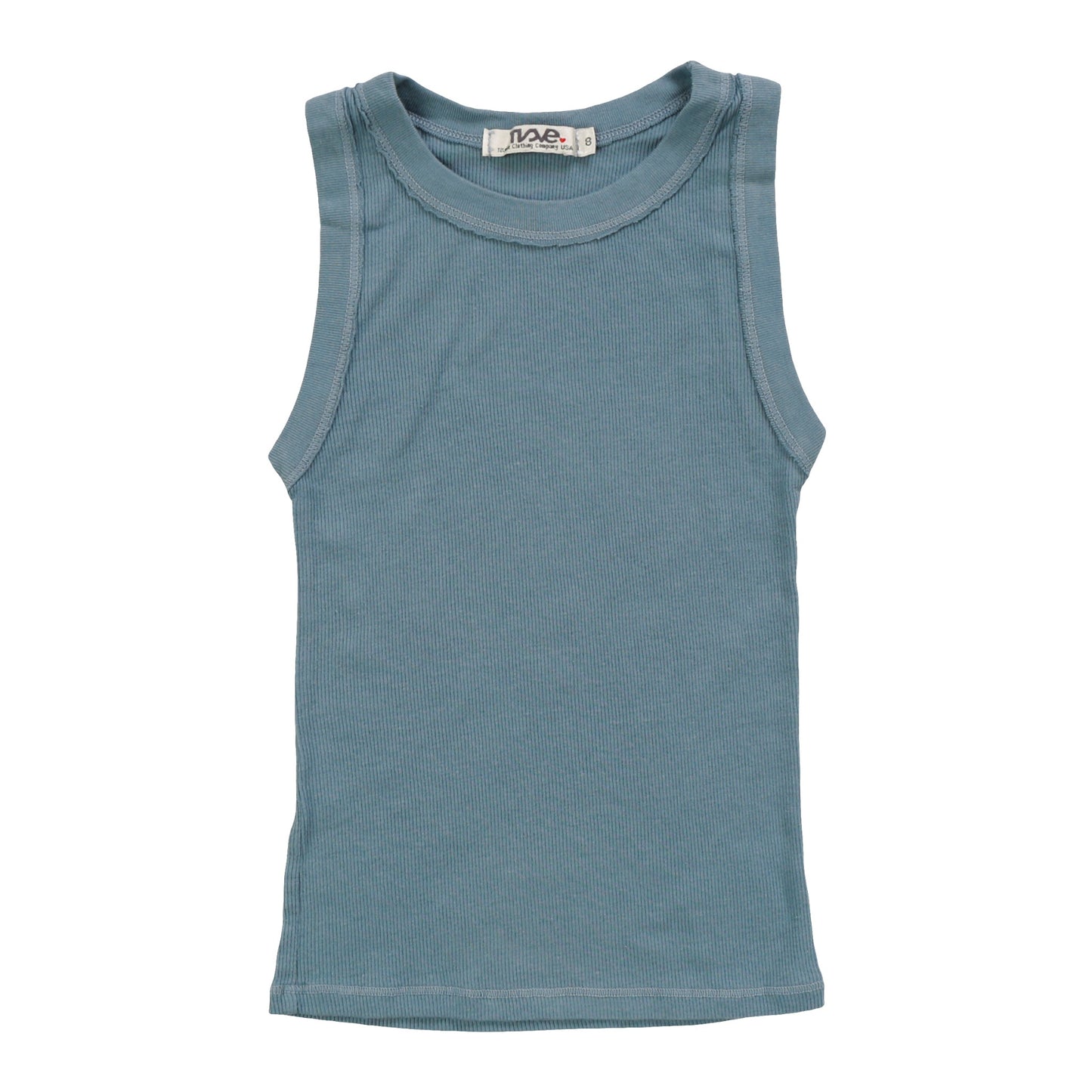 Fitted M&G Crew Tank, Wash Blue