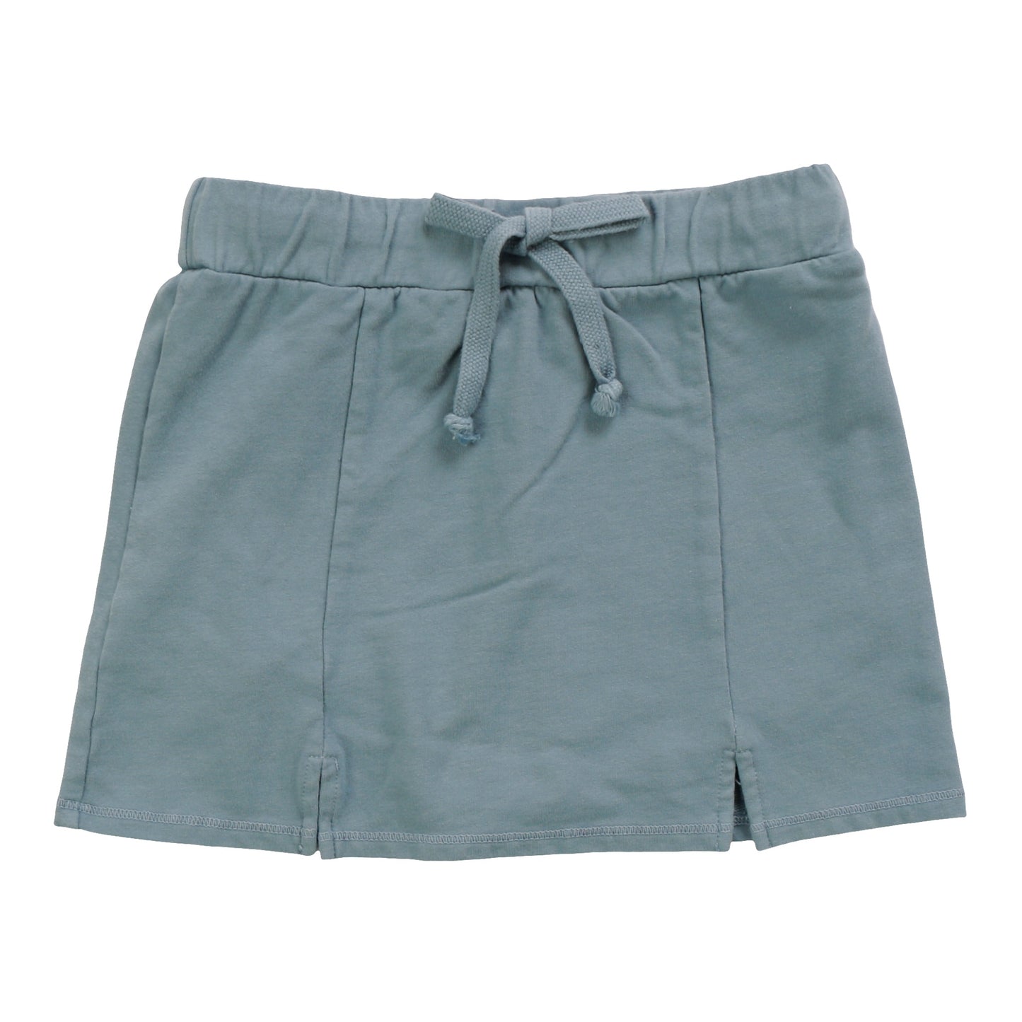 Slit Front Skort, Wash Blue