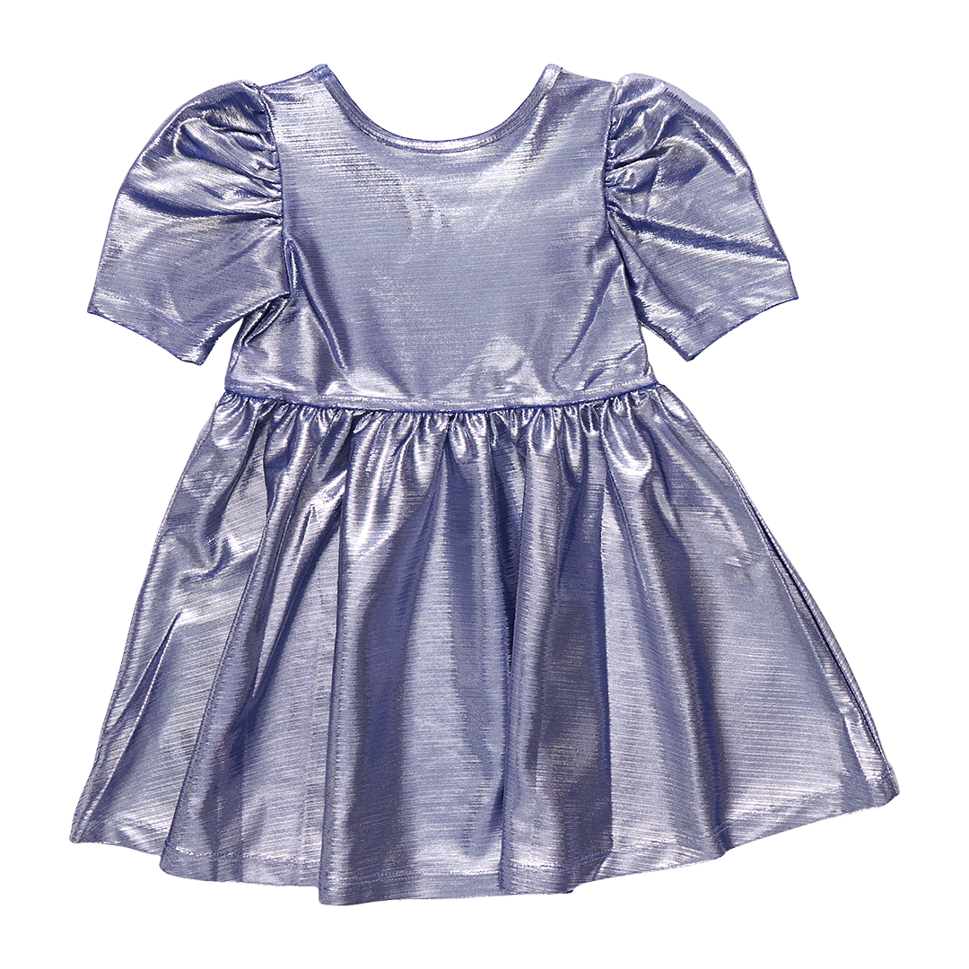 Lamé Laurie Dress, Royal Blue