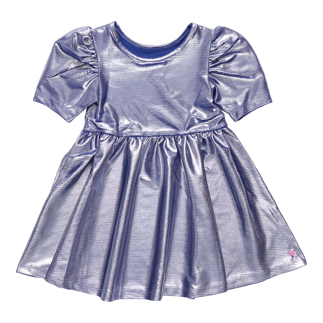 Lamé Laurie Dress, Royal Blue