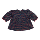 Kalani Button Up Top, Navy Carnation
