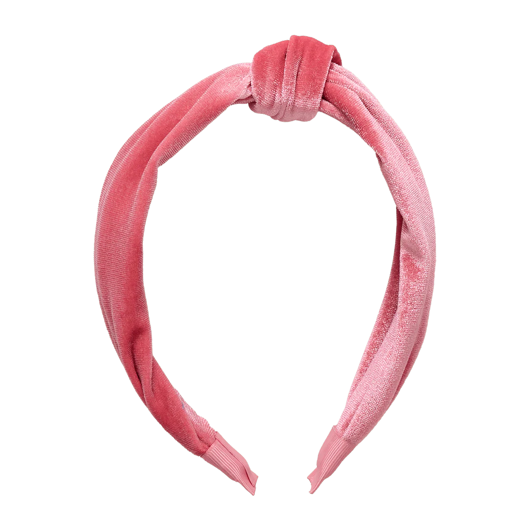 Velour Holly Headband, Desert Rose