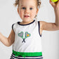 Stripe Knit Dress w/Tennis Rackets