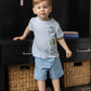 Boys Knit Short Set w/School Supplies