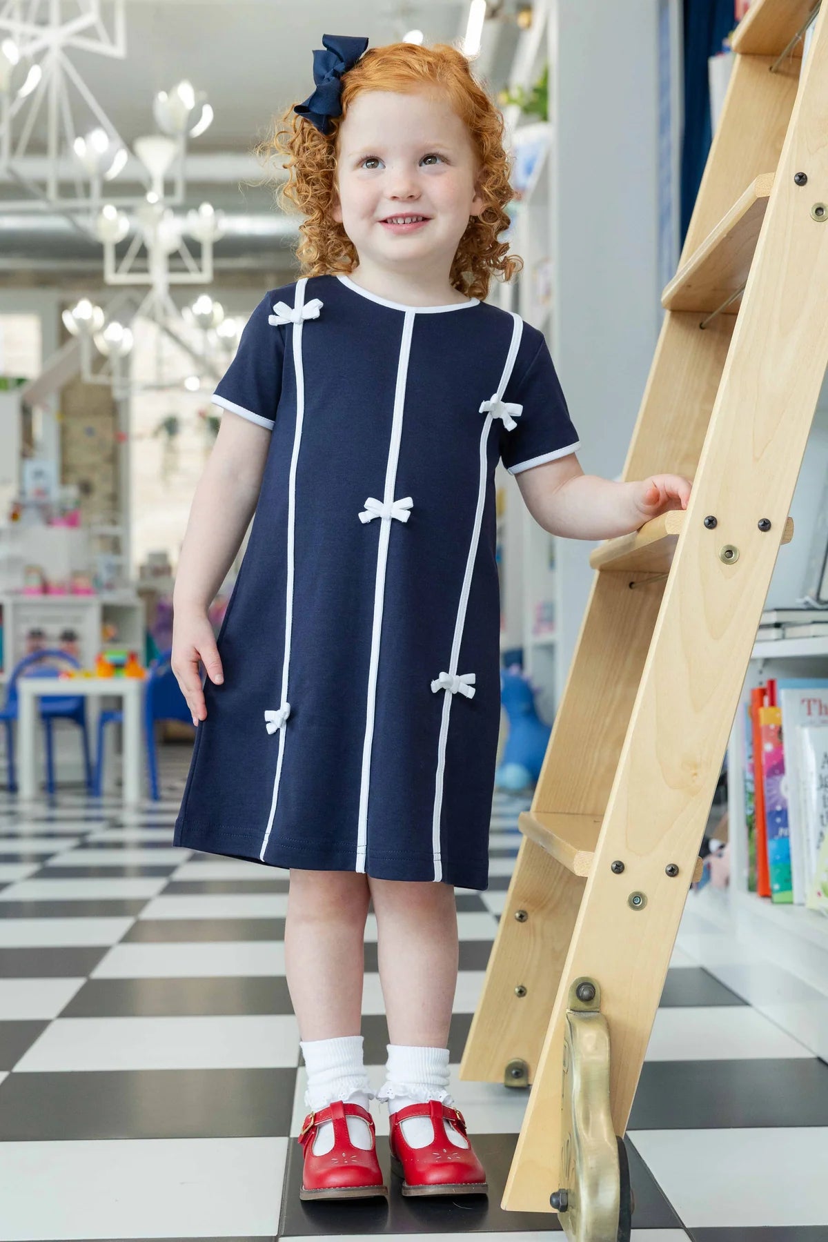 Knit Dress w/Bows
