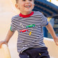Stripe Knit T-Shirt w/Cars & Tools