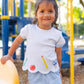 Girls Knit Short Set w/School Supplies