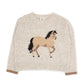 Camille Horse Sweater, Oatmeal
