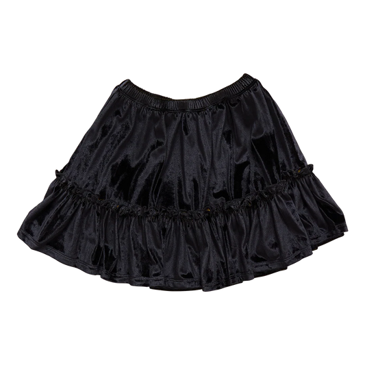 Delaney Skirt, Black Velour