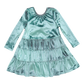 Pearl Dress, Teal Velour