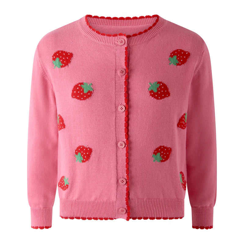 Strawberry Cardigan, Pink
