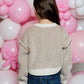 Knit Sweater, Tan/Cream