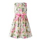 Pink Rose Sash Dress