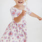 S/S Twirl Dress, Lavender Blooms
