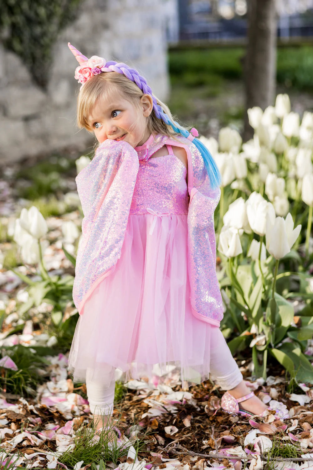 Sequins Cape, Pink