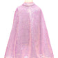 Sequins Cape, Pink