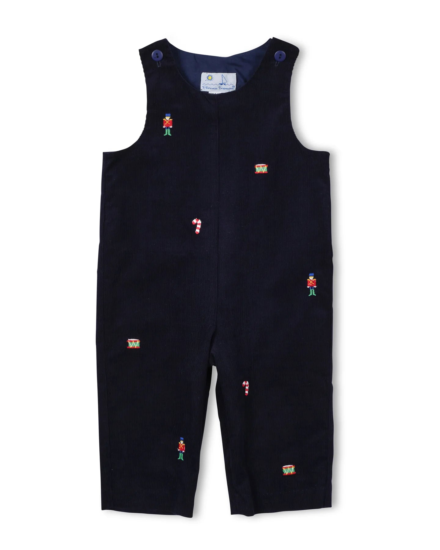 Corduroy Longall w/Allover Embroidery
