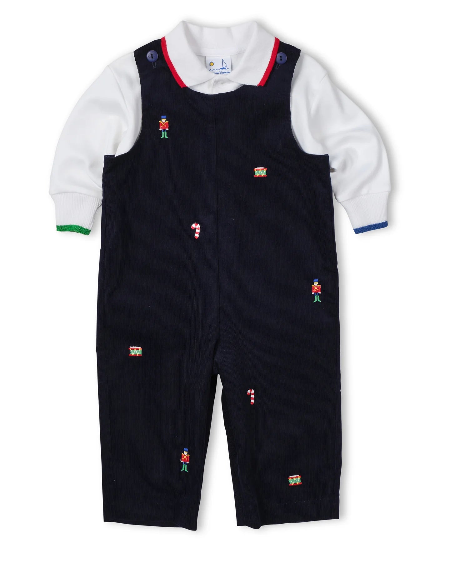Corduroy Longall w/Allover Embroidery