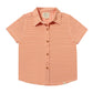 Tiller Jersey Shirt, Tangerine/White Stripe