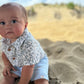 Helford Woven Onesie, Navy Floral
