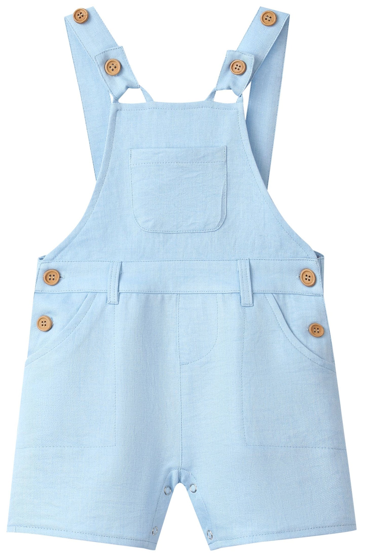 Bowline Woven Overalls, Pale Chambray