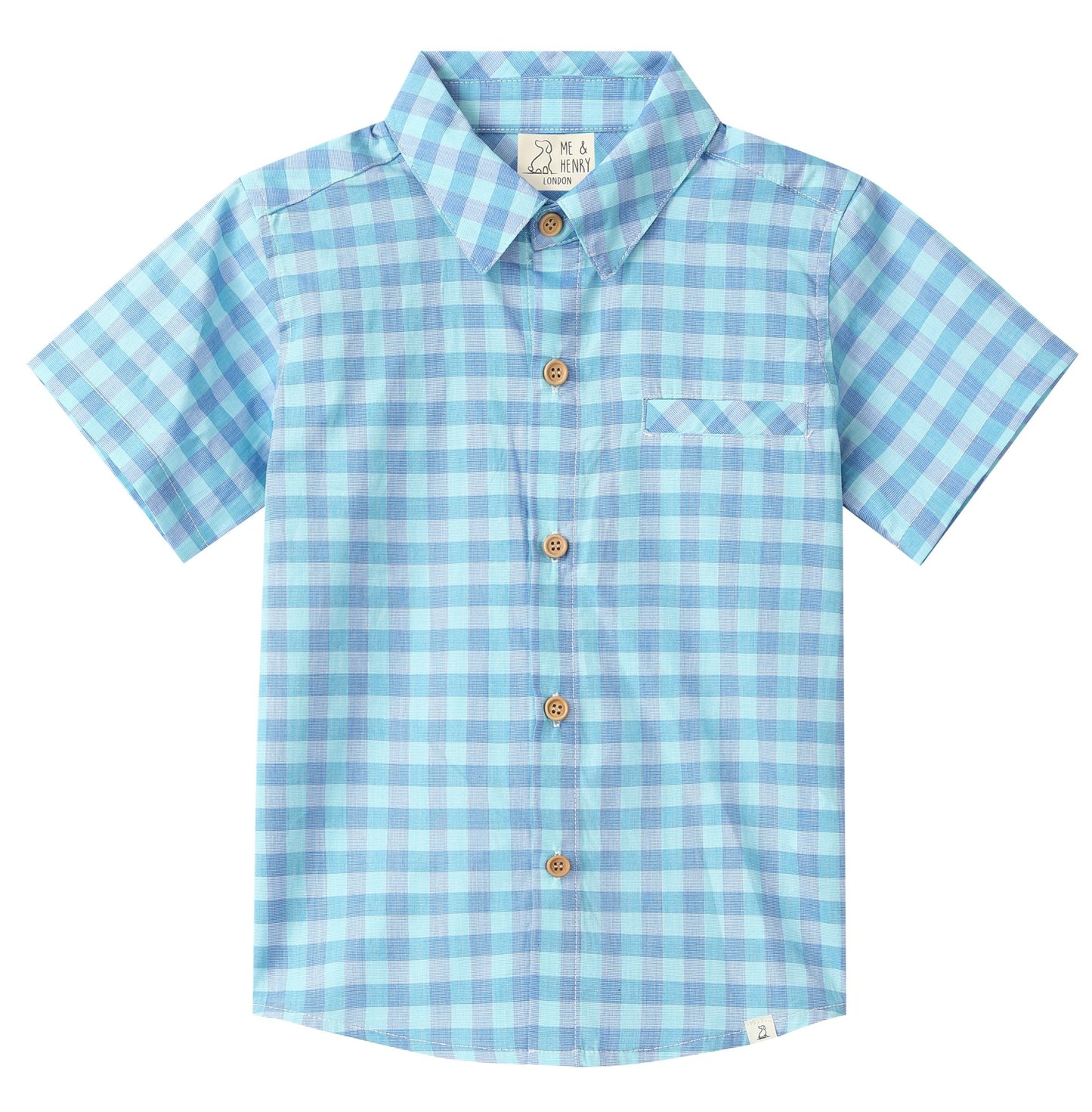 Newport Woven Shirt, Blue/Turquoise Plaid