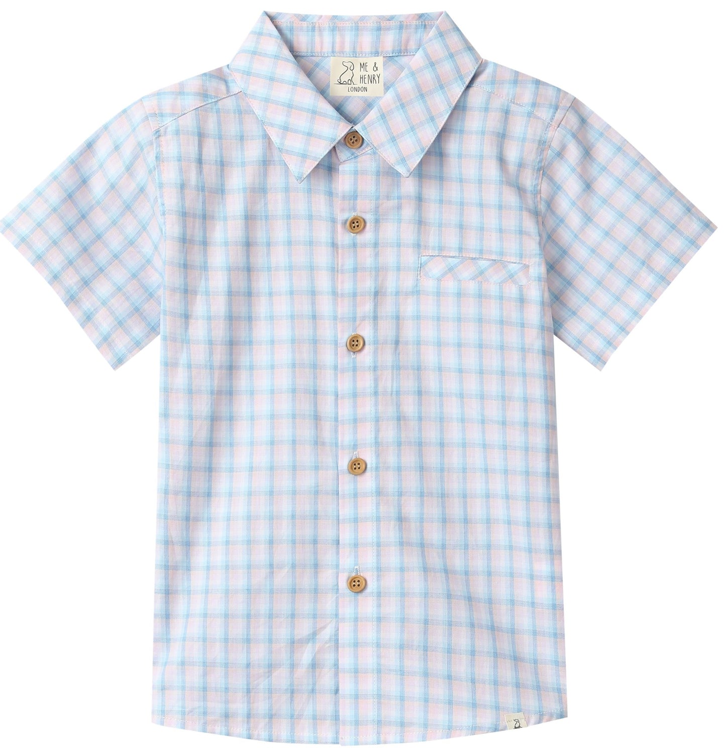 Newport Woven Shirt, Pink/Blue Plaid