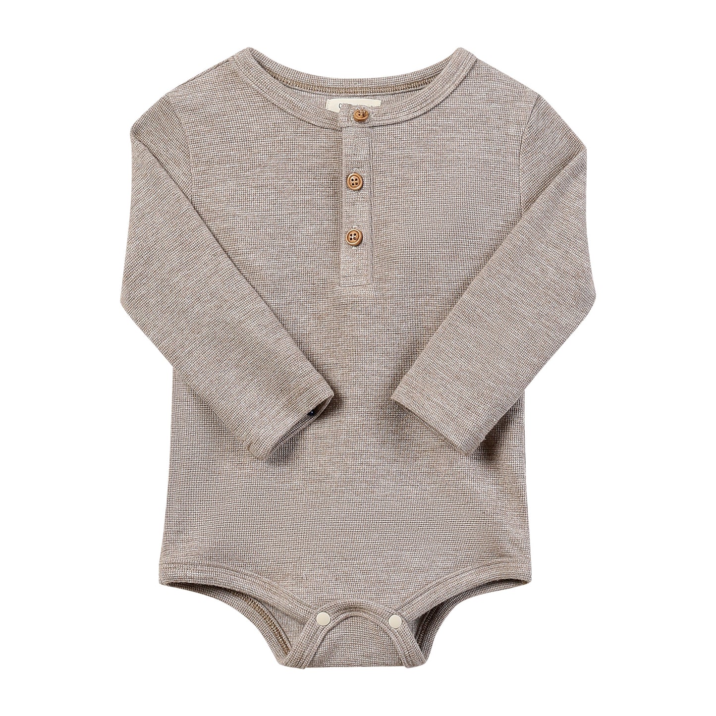 AYNOR Henley Onesie, Beige
