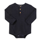 AYNOR Henley Onesie, Navy