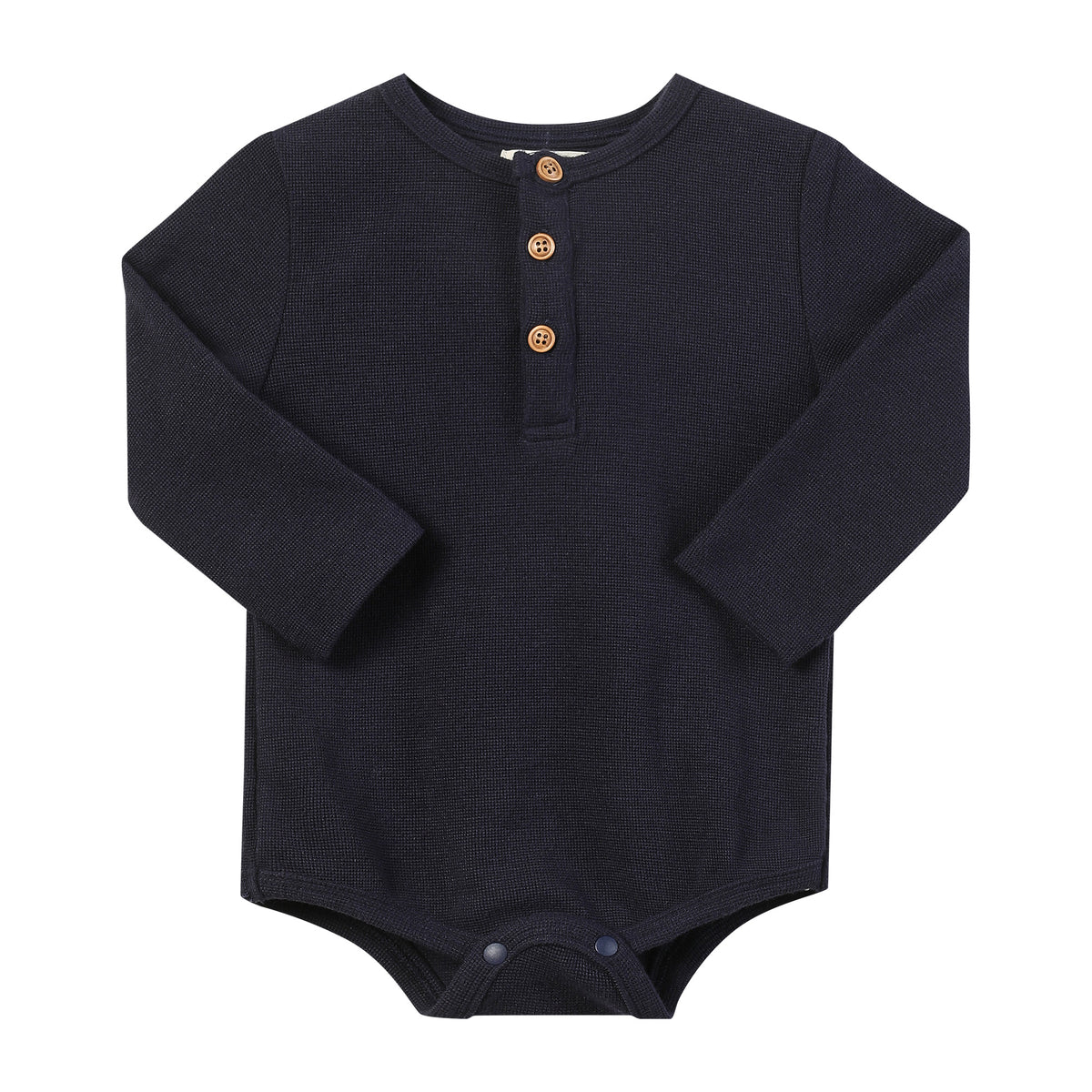 AYNOR Henley Onesie, Navy