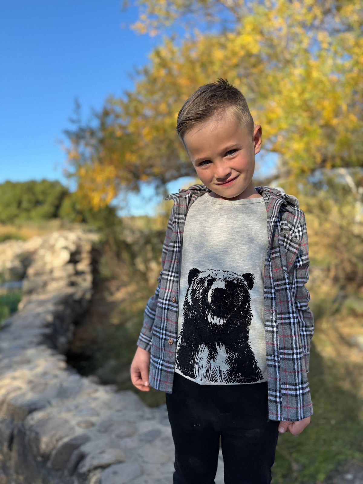 CHEROKEE Printed Tee, Standing Bear