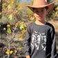 CHEROKEE Printed Tee, Dancing Cowboy Skeleton