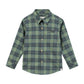 Woven Onesie and Shirt, Green/Teal Plaid