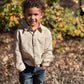 Woven Onesie and Shirt, Cream Country Plaid