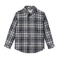 Woven Onesie and Shirt, Blue/Beige Brushed Cotton Plaid