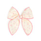 Lemon Floral Bow Clip