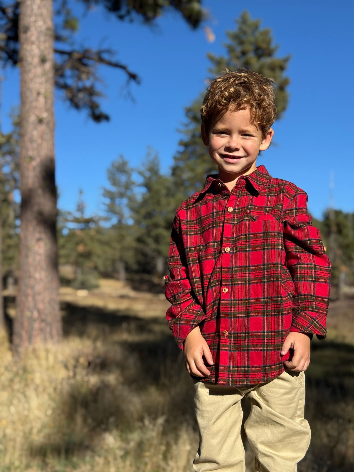 Atwood Woven Shirt, Festive Red Plaid