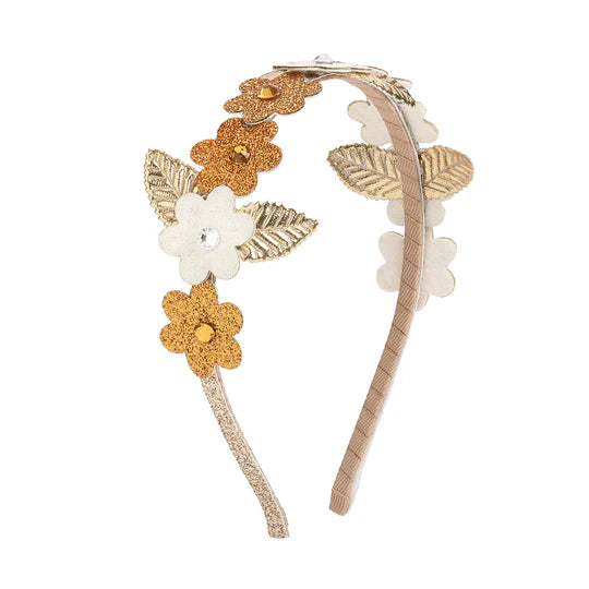 Boho Floral Glitter Headband