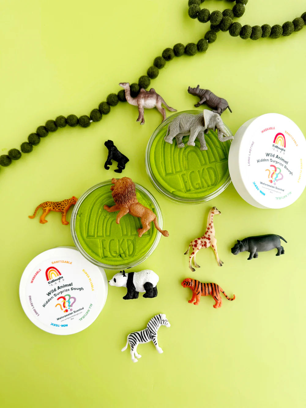 Wild Animals Hidden Surprise Kiddough, 4 oz
