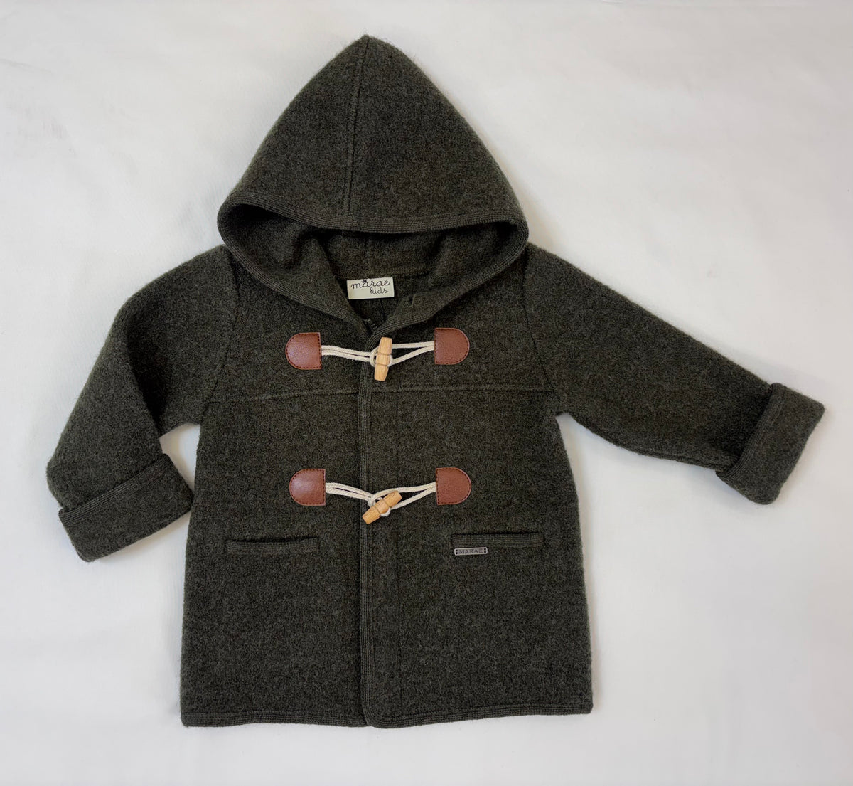 Loden Wool Coat w/Rope Toggles