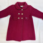 Princess Charlotte Wool Coat, Garnet