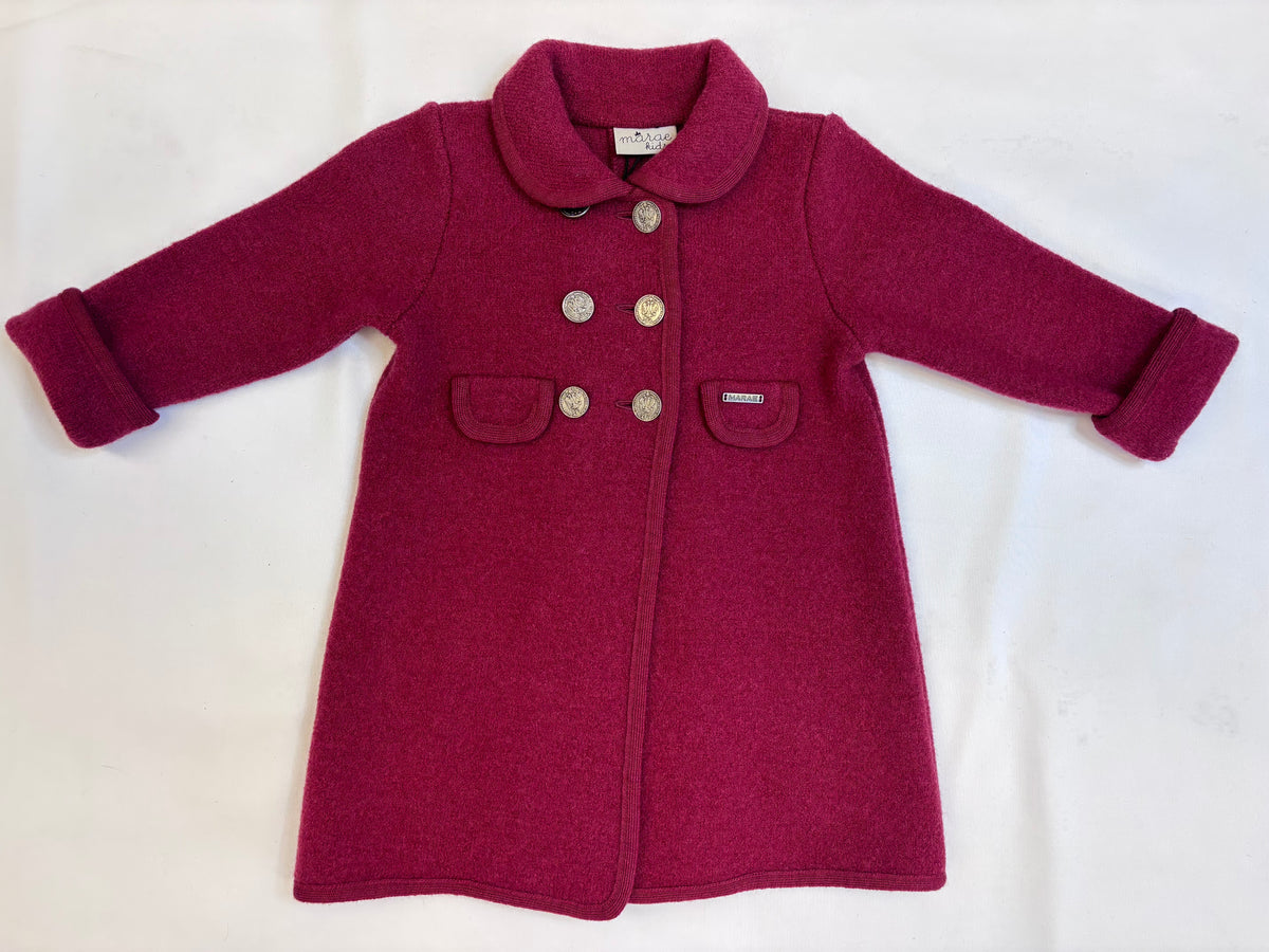 Princess Charlotte Wool Coat, Garnet