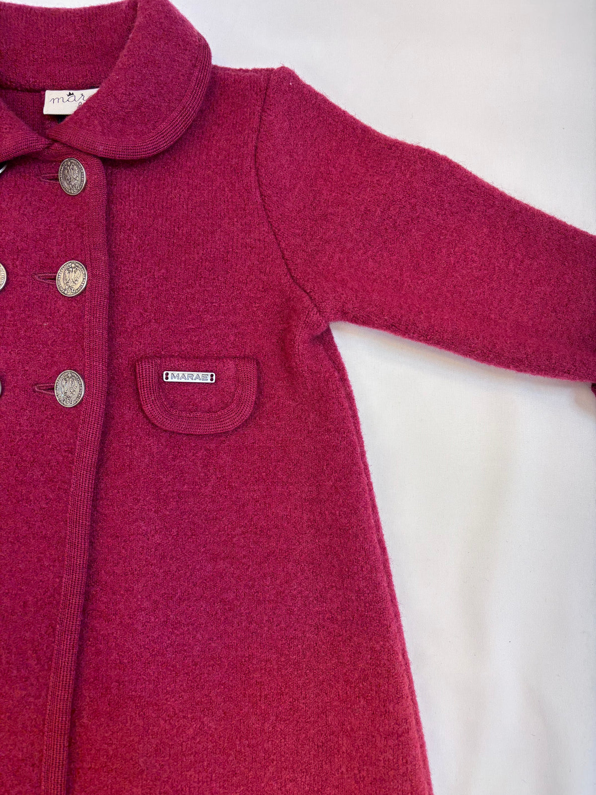 Princess Charlotte Wool Coat, Garnet