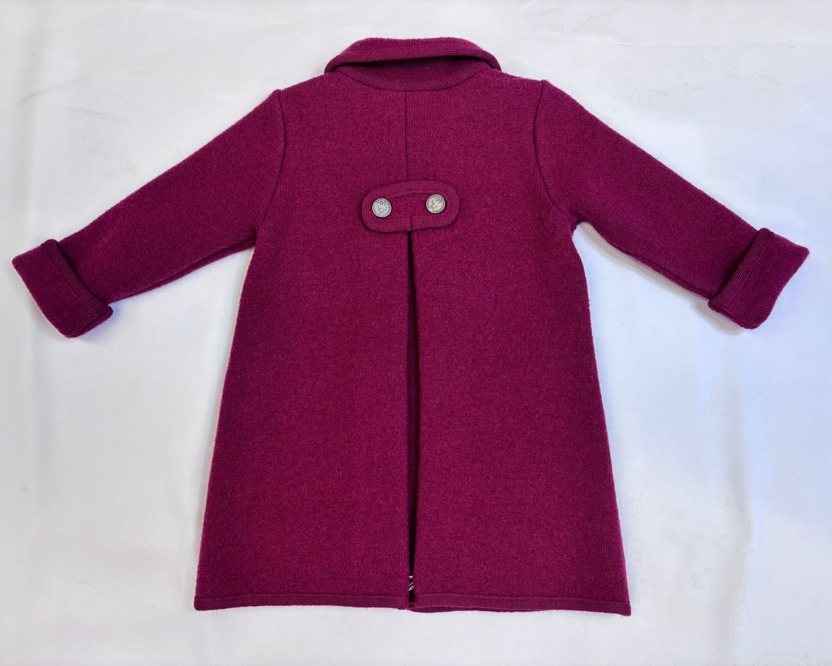 Princess Charlotte Wool Coat, Garnet