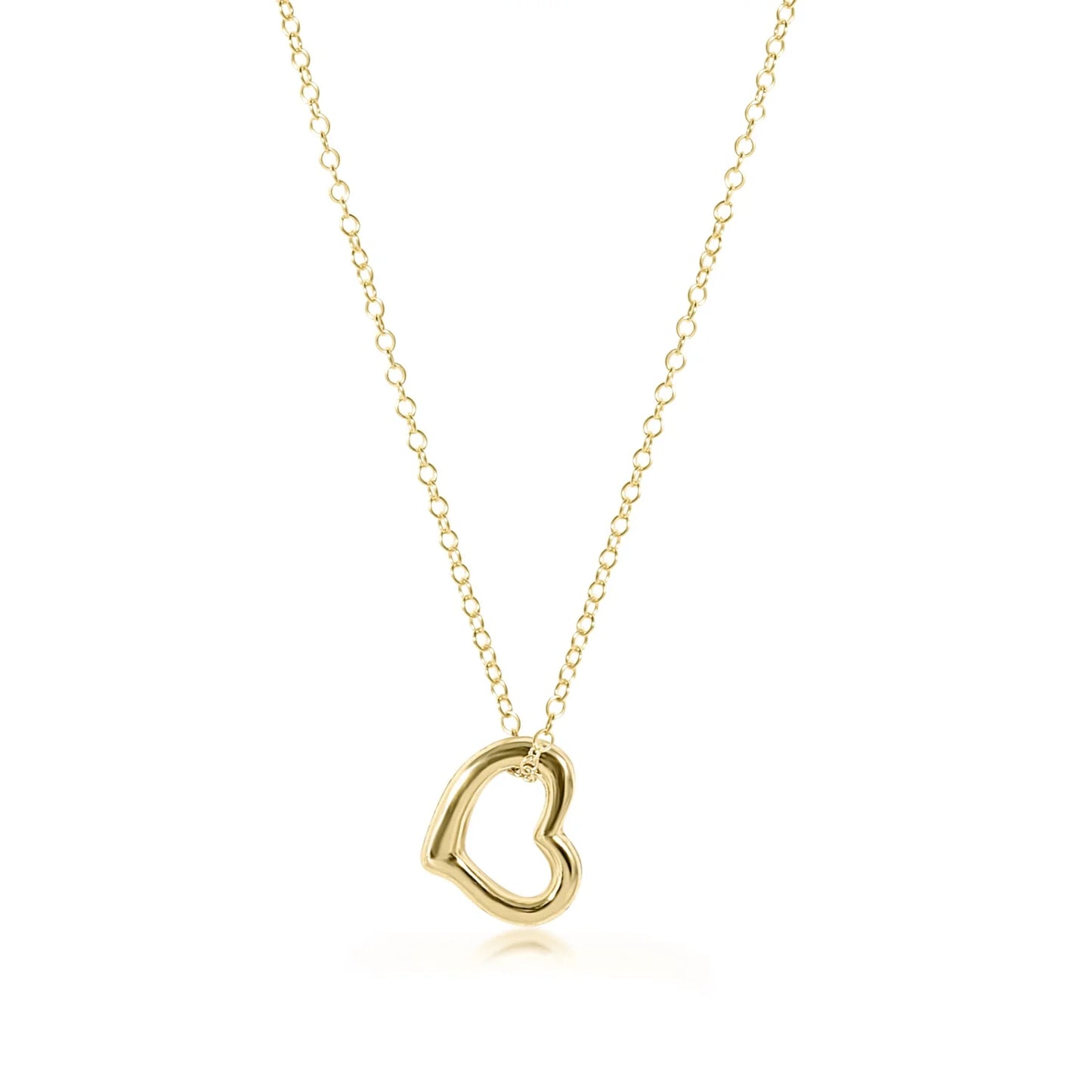 16" Necklace - Love Gold Charm