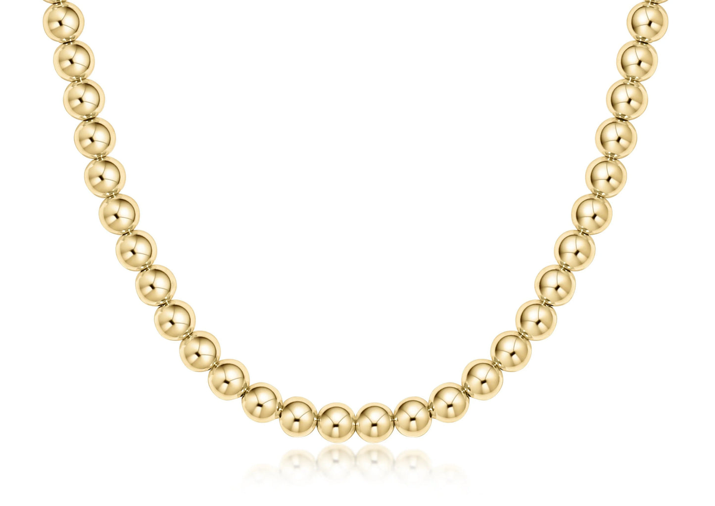 17" Choker Beaded - Classic Gold 6mm